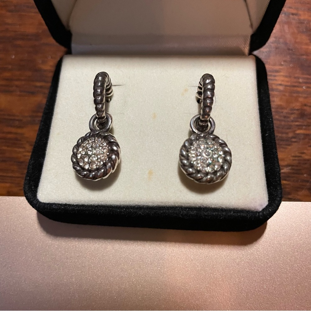 Vintage Brighton Reversible Dangle pierced Earrings